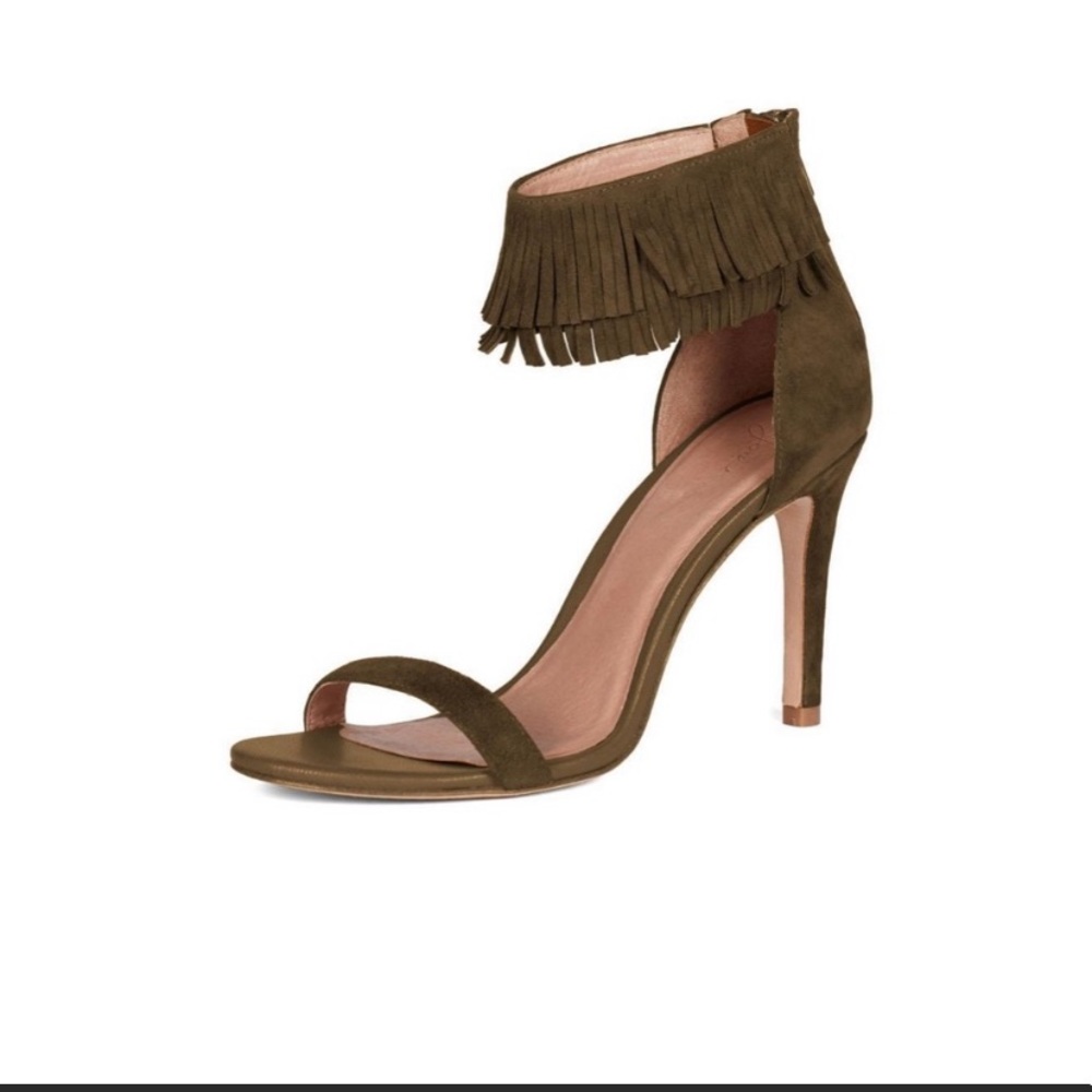 Joie Alek Suede Fringed Heels